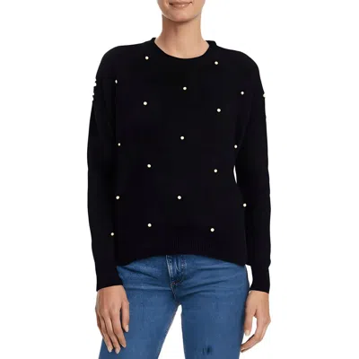 Sam & Jess Womens Knit Crewneck Sweater In Black
