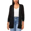 Sam & Jess Womens Sheer Open Front Cardigan Sweater In Black