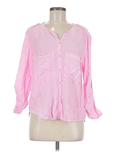 Pre-owned Sam & Lavi 3/4 Sleeve Blouse In Pink