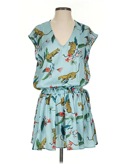 Pre-owned Sam & Lavi Casual Dress In Teal