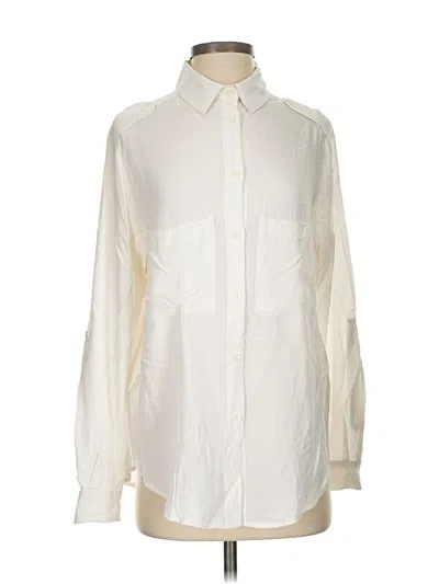 Pre-owned Sam & Lavi Long Sleeve Button Down Shirt In Ivory