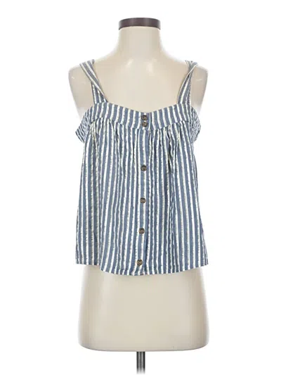 Pre-owned Sam & Lavi Sleeveless Blouse In Blue