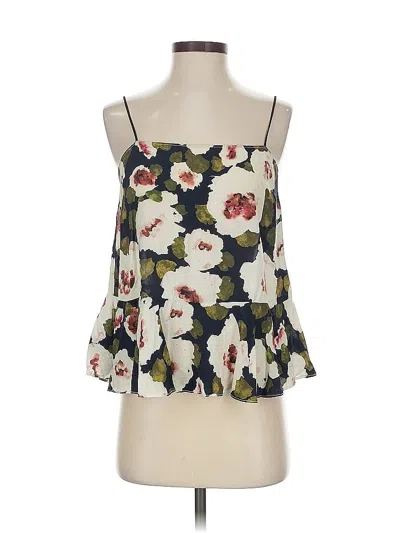 Pre-owned Sam & Lavi Sleeveless Blouse In White