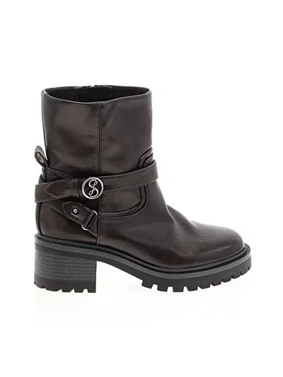 Pre-owned Sam & Libby Ankle Boots In Black