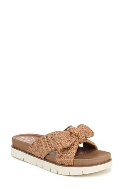 Sam & Libby Astrid Knot Slide Sandal In Brown