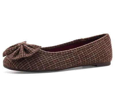 Sam & Libby Carlin Women's Flat Shoes Chocolate Mousse Mul: 11 M, Textile In Brown