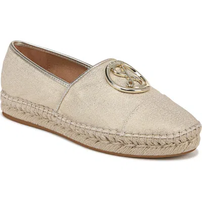 Sam & Libby Celeste 2 Espadrille Flat In Soft Gold