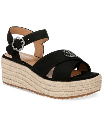 Sam & Libby Corrinne Espadrille Platform Sandals In Black