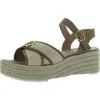 Sam & Libby Corrinne Womens Wedges Open Toe Ankle Strap In Multi