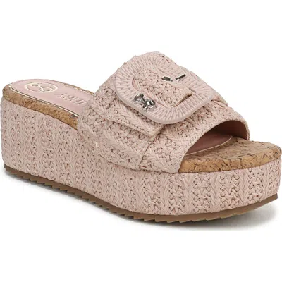 Sam & Libby Crysta Platform Slide Sandal In Light Mauve Mist
