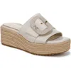 Sam & Libby Crysta Platform Wedge Sandal In White