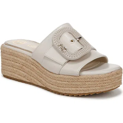 Sam & Libby Crysta Platform Wedge Sandal In White