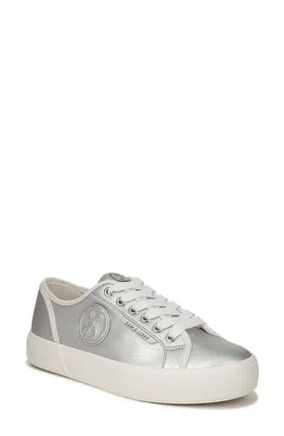 Sam & Libby Dina Platform Sneaker In Soft Silver