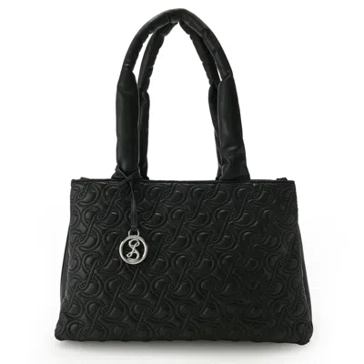 Sam & Libby Dina Quilted Large Tote Bag In Black