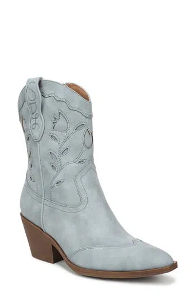 Sam & Libby Flash Western Faux Leather Bootie In Blue