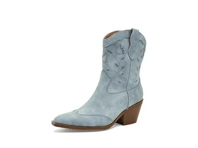 Sam & Libby Flash Western Short Boots In Blue