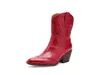 Sam & Libby Flash Western Short Boots In Red