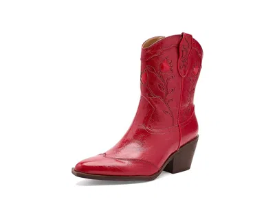 Sam & Libby Flash Western Short Boots In Red