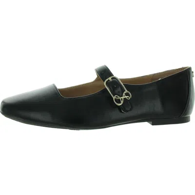 Sam & Libby Fredi Womens Buckle Square Toe Mary Janes In Black