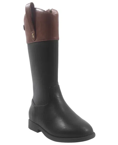 Sam & Libby Kids' Girls' West Paty Knee-high Round-toe Boots In Black