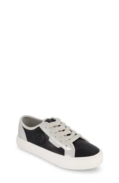 Sam & Libby Kids' Little And Big Girls Davie Dina Court Lace Up Sneaker In Black