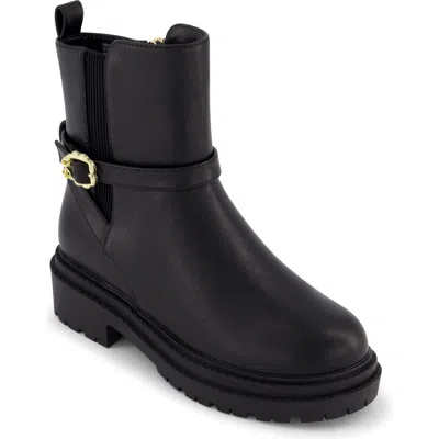 Sam & Libby Kids' Little And Big Girls Drew Kenya Moto Boot In Black