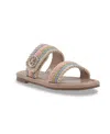 Sam & Libby Little And Big Girls Belle Cord Slide Sandals In Multi