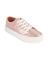 Sam & Libby Little And Big Girls Davie Dina Court Lace Up Sneaker In Blush