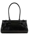 Sam & Libby Onyx Belted Satchel Bag In Black