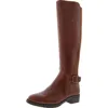 Sam & Libby Percy Womens Leather Block Heel Knee-high Boots In Multi