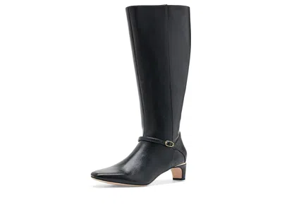 Sam & Libby Phoebe Women's Boots Black Wide Calf: 7.5 M, Synthetic
