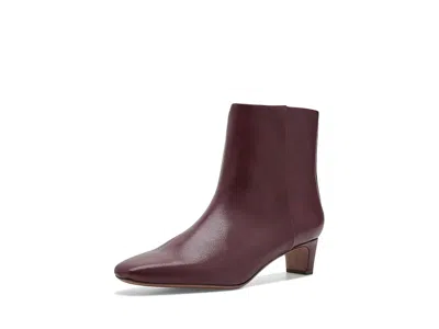 Sam & Libby Priya Women's Boots Swiss Mahogany: 8.5 M, Synthetic In Burgundy