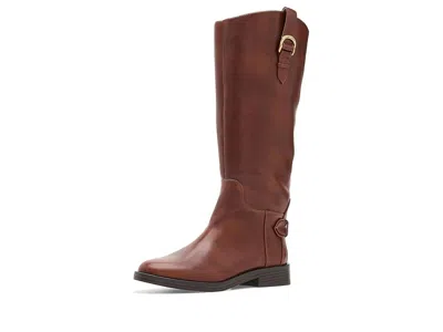 Sam & Libby Statler Zip Tall Boots Women's Boots Hazelnut Wide Calf: 9.5 M, Synthetic In Brown