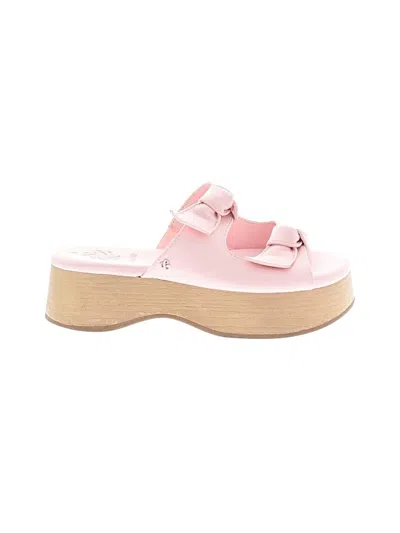 Pre-owned Sam & Libby Wedges In Pink