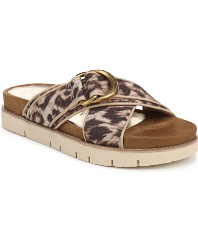 Sam & Libby Women's Ander Slide Round Toe Sandals In Brown