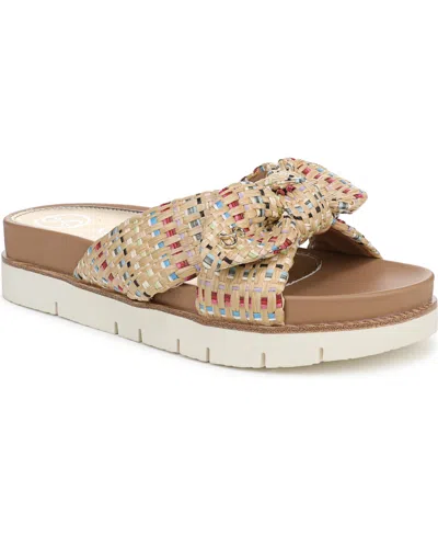 Sam & Libby Women's Astrid Bow Platform Footbed Sandals In Multi