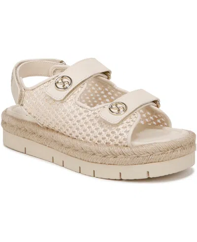 SAM & LIBBY WOMEN'S AUSTIN DOUBLE STRAP FLATFORM SANDALS