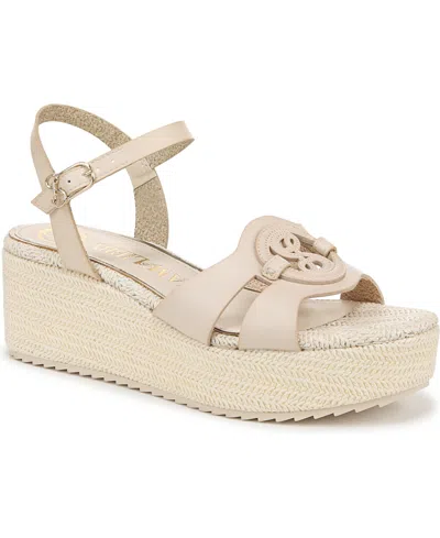 Sam & Libby Women's Camille Platform Wedge Sandals In Modern Ivory