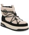 Sam & Libby Women's Carlie Cold Weather Cozy Lace Up Boots In Washed Wheat