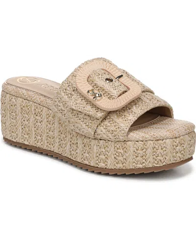 Sam & Libby Women's Crysta Wedge Heel Sandals In Brown