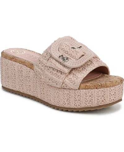 Sam & Libby Women's Crysta Wedge Heel Sandals In Purple