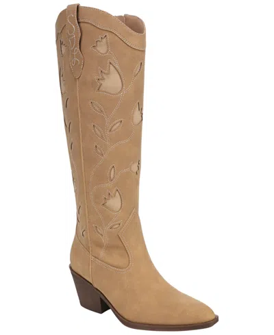 Sam & Libby Women's Francy Knee High Western Boots In Multi