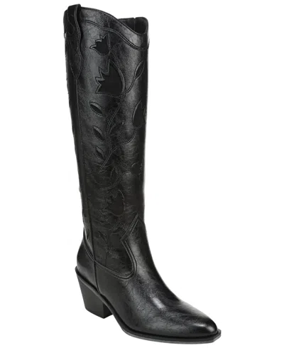 Sam & Libby Women's Francy Knee High Western Boots In Black