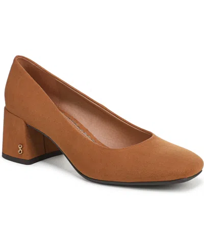 Sam & Libby Women's Gianella Block Heel Pumps In Brown