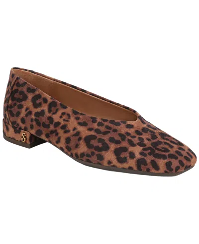 Sam & Libby Women's Gretta Square Toe Ballet Flats In Animal Print