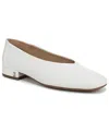 Sam & Libby Gretta Square Toe Flat In White