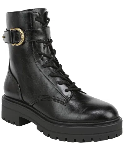 Sam & Libby Women's Karla Lug Sole Lace-up Booties In Black
