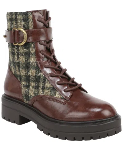 Sam & Libby Women's Karla Lug Sole Lace-up Booties In Brown