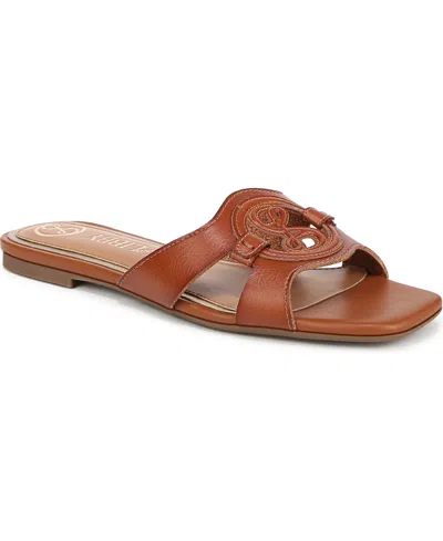 Sam & Libby Women's Lana Slip On Slide Flat Sandals In Ash Brown