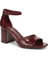 Sam & Libby Women's Leanne Block Heel Dress Sandals In Burgundy